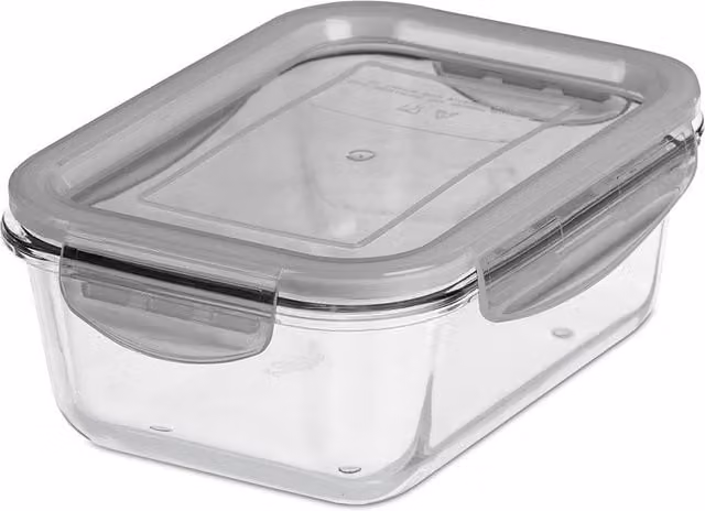SmartStore Multipurpose BPA Free Glass Food Container with Airtight Silicone Lid, Transparent, 0.75 l