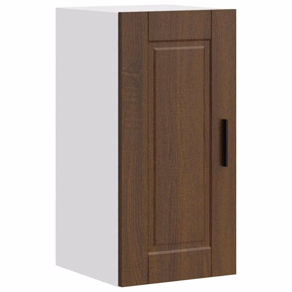Berkfield Home Porto Wall Mounted Kitchen Cabinet in Brown Oak Engineered Wood W/D/H: 60.0 x 31.0 x 25.0 cm – 2