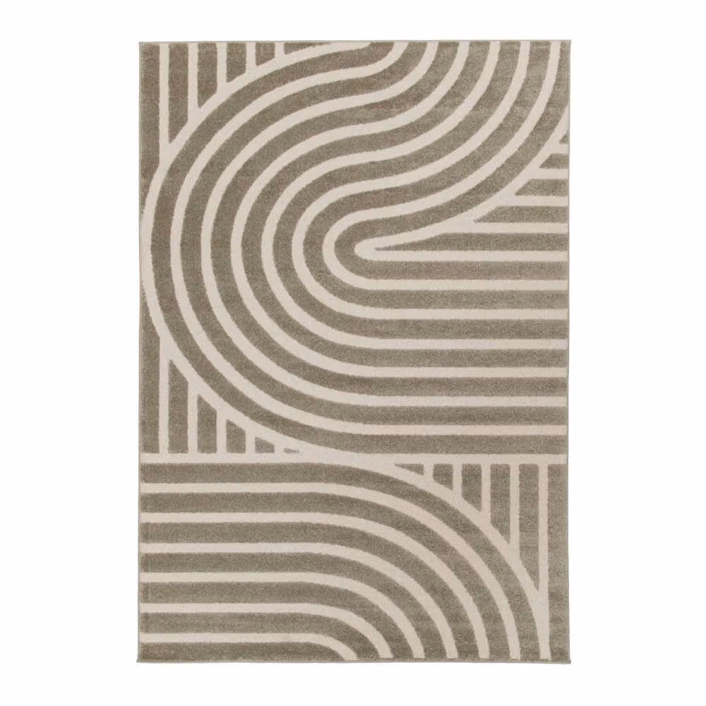 sweeek Modern Geometric Indoor Rug in Beige, W: 160 cm, D: 230 cm – 2