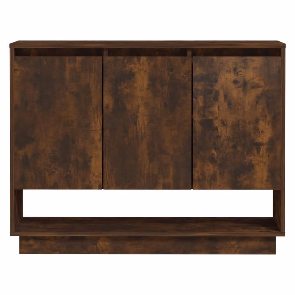 Berkfield Home Modern Smoked Oak Sideboard in Brown, W/D/H: 97 x 31 x 75 cm – 4