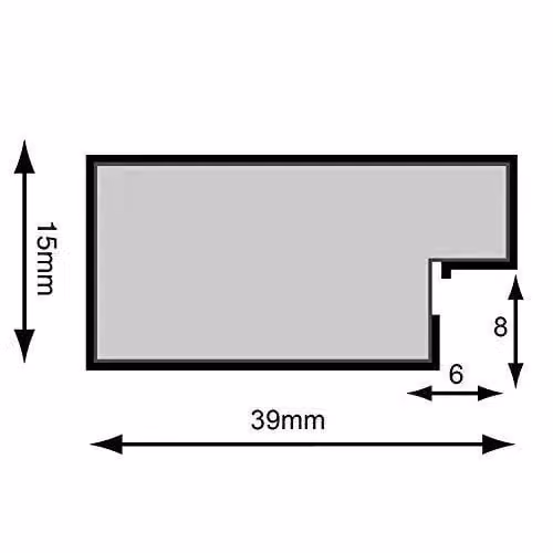 Frames & Mirrors 4U Metro Modern Rectangular Single Picture Frame in Dark Grey with Red Mount, W: 30 cm, H: 40 cm – 1