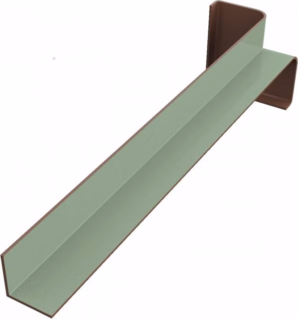 Freefoam Green PVC Woodgrain Fascia Internal Corner Trim, 300mm