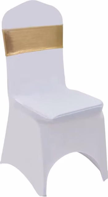 Berkfield Home 25 Piece Stretchable Gold Chair Band Set with Diamond Buckle