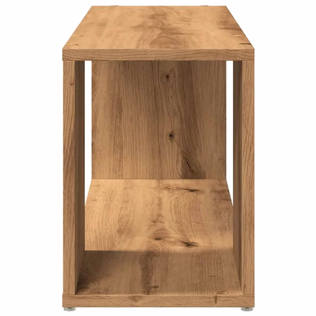 Berkfield Home Artisan Oak TV Cabinet in Brown, W/D/H: 80 x 24 x 32 cm – 5