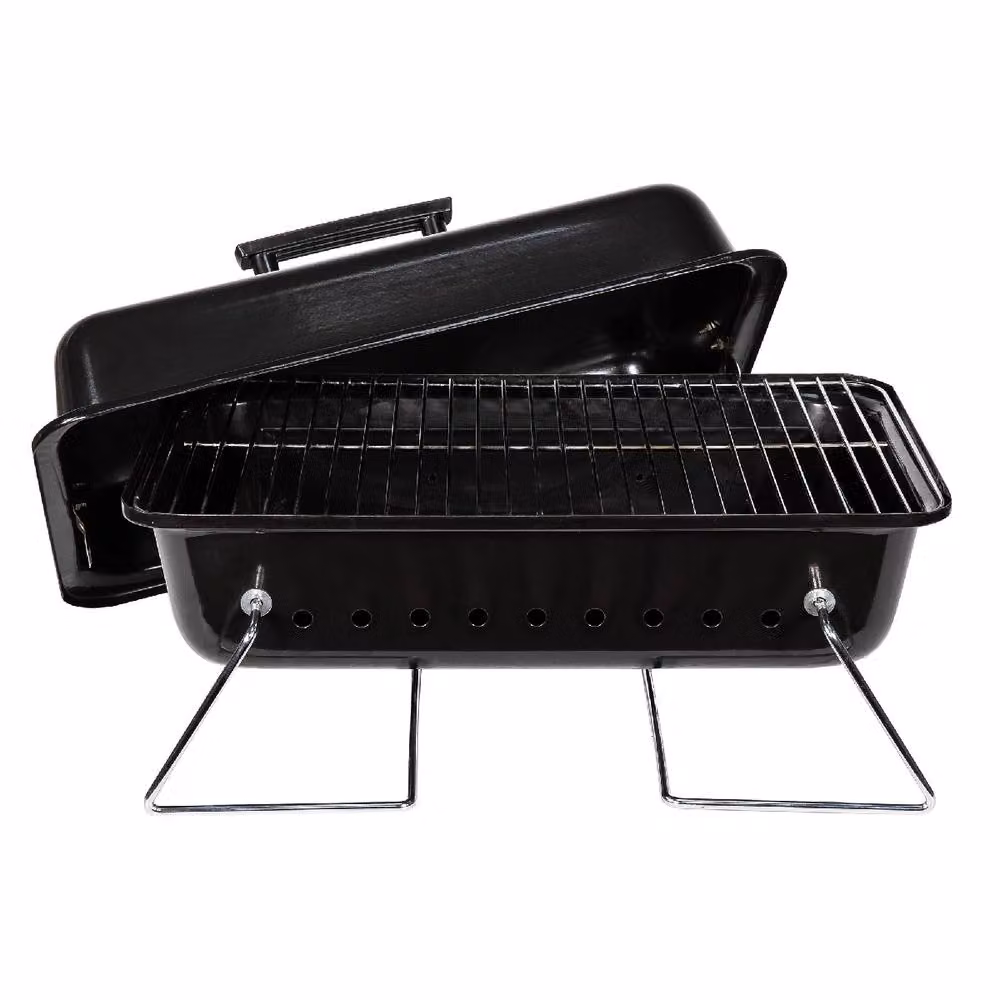 George Foreman Portable Charcoal Tabletop BBQ in Black – 2