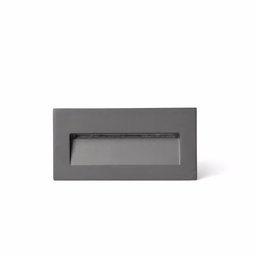 Netlighting Mani Outdoor Recessed Wall Lamp in Dark Grey with IP65 Rating and Adjustable CCT 2200K-4000K – 1