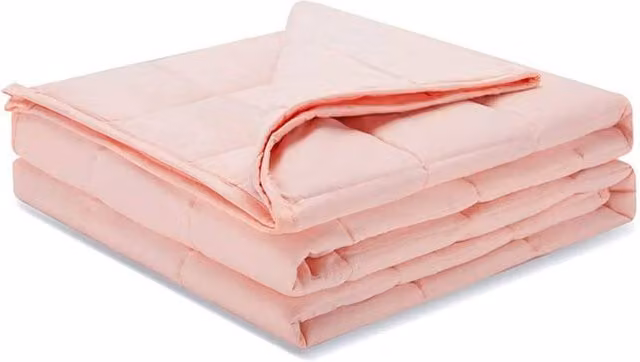 KDMD Kids Breathable Weighted Throw Blanket, Pink, W/D/H: 127 x 125 x 50 cm