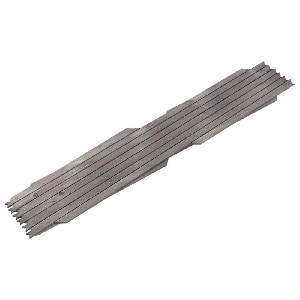 Berkfield Home Grey Solid Firwood Trellis Fences, 5 Pack, H 180 x W 60 x D 60 cm – 3