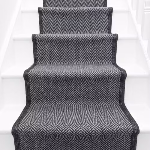 runrug Indoor/Outdoor Stair Runner Rug in Midnight Illusion, W: 70 cm, L: 660 cm – 5