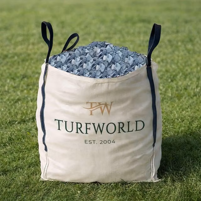 TurfWorld 40mm Decorative Blue-Grey Slate Bulk Bag 850kg