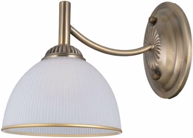 Netlighting Fener Dome Wall Lamp in Antique Brass and Gold