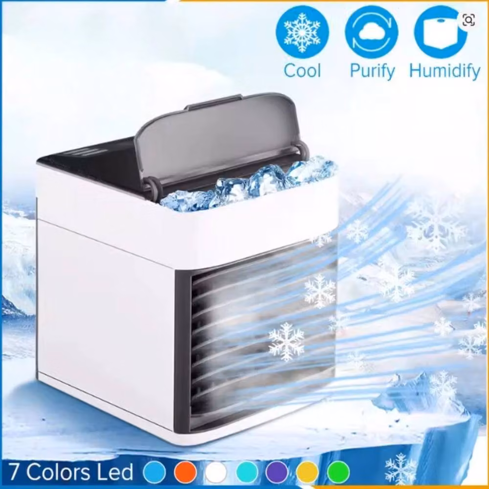FLAVORA 3-in-1 Portable Mini Air Cooler in White – 3