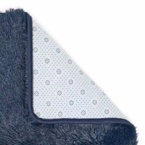 Sienna Modern Shaggy Runner Rug, Navy Blue, W/D/H: 60 x 150 x 1 cm – 8