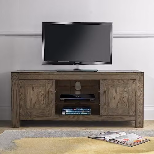 Bentley Designs Turin Dark Oak Entertainment Unit in Brown – 1