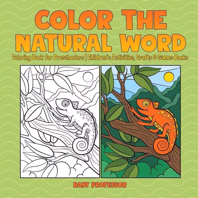 Baby Professor Colour the Natural World Multicolour Preschoolers Coloring Book