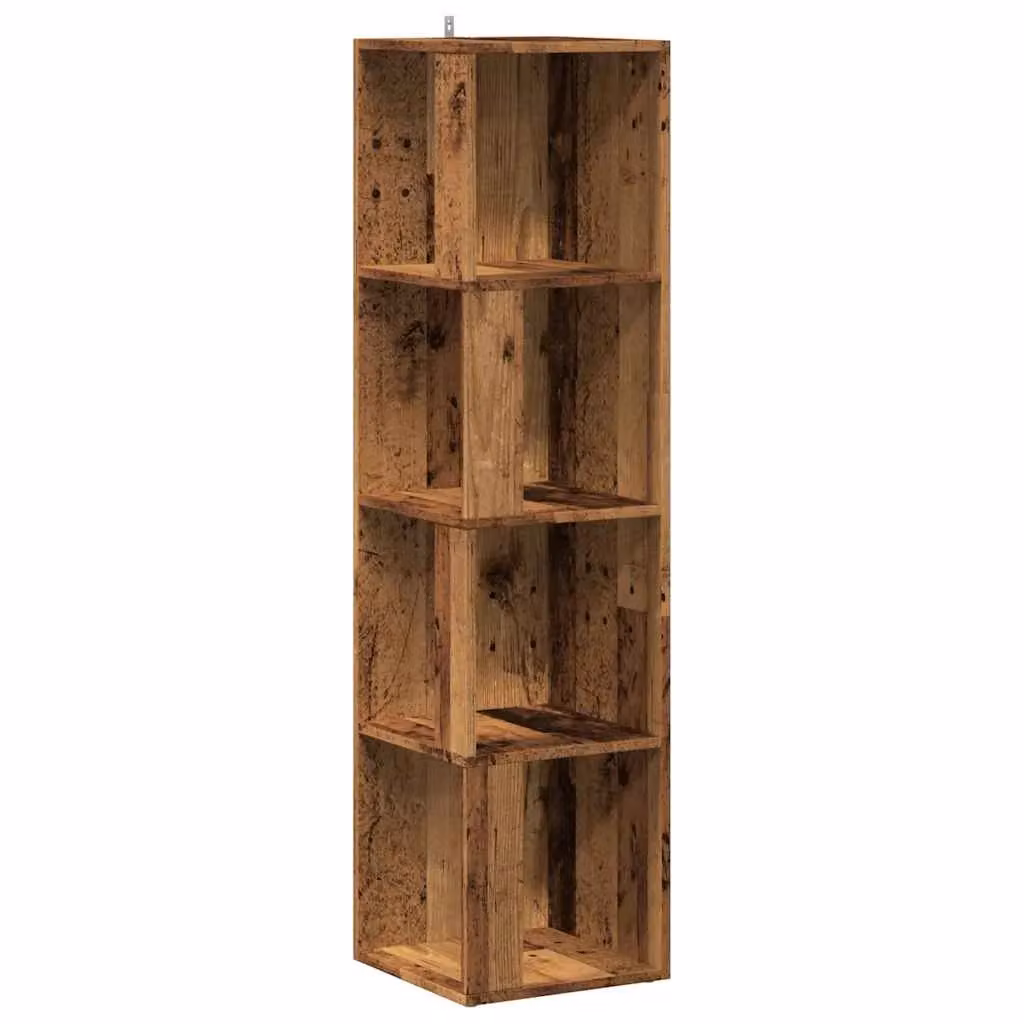 Berkfield Home Classic Corner Cabinet in Brown, W/D/H: 33 x 33 x 132 cm – 2