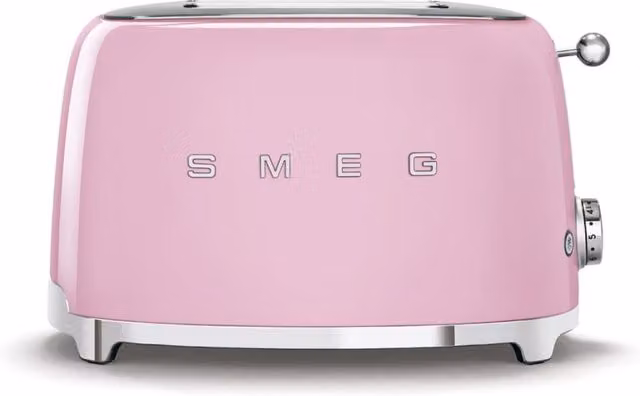 Smeg 950W 2 Slice Toaster in Pink – 1