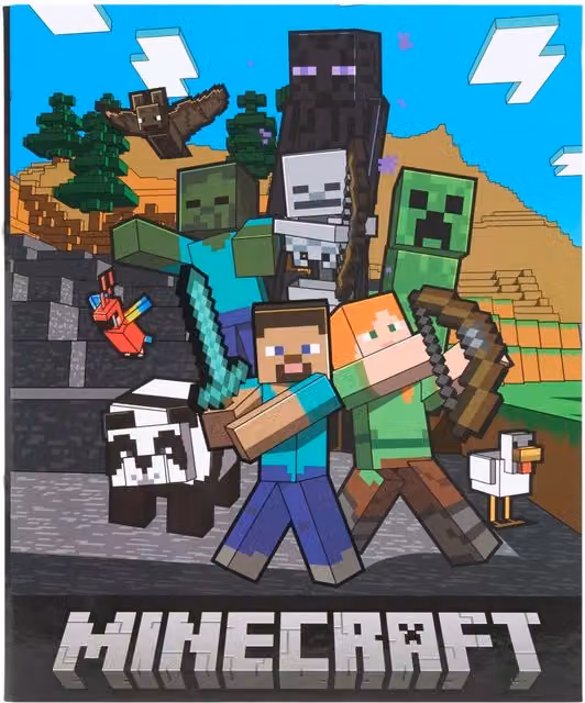 Minecraft A4 Ringbinder in Multicolour