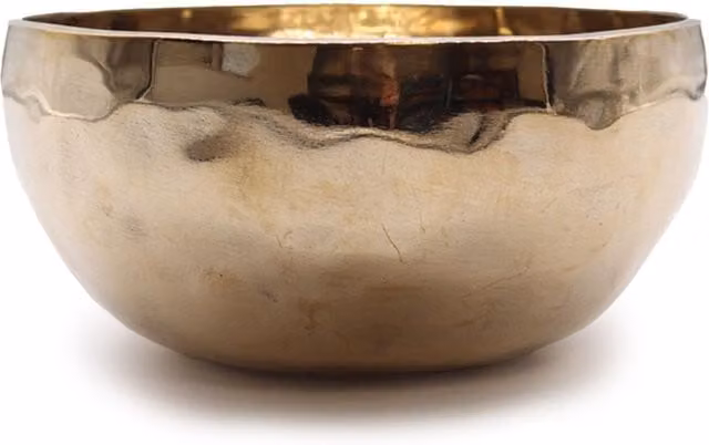 KDMK Gold Bell Metal Singing Bowl for Meditation and Sound Therapy