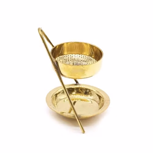 KDMD Gold Brass Resin Fixed Incense Warmer