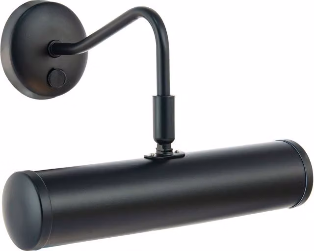 Happy Homewares Classic Traditional Adjustable Picture Wall Light Fitting in Black with Rocker Switch, W/D/H: 23 x 22 x 14 cm – 5