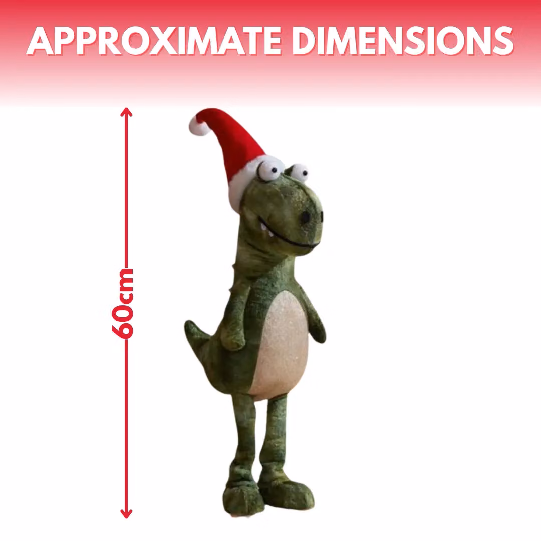 Marco Paul Green and Multicolour Standing Dinosaur Christmas Decoration, Height: 60 cm – 2