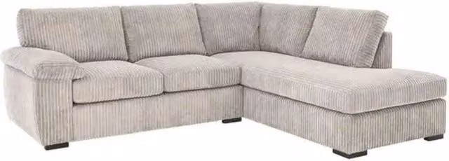 Snug Furniture Birmingham Ltd Monroe Amalfi Jumbo Cord Right Hand Corner Sofa in Ivory