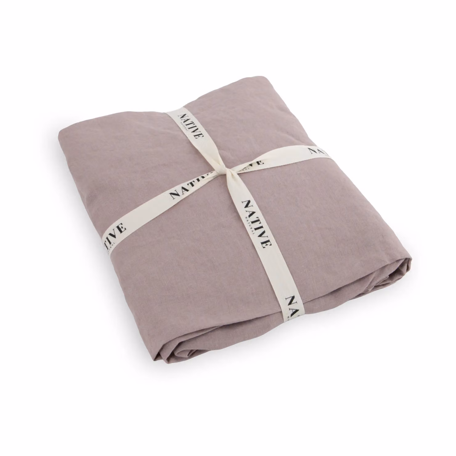 Native Natural Blush Pink King 100% Linen Fitted Sheet, W: 160 cm, L: 200 cm – 2