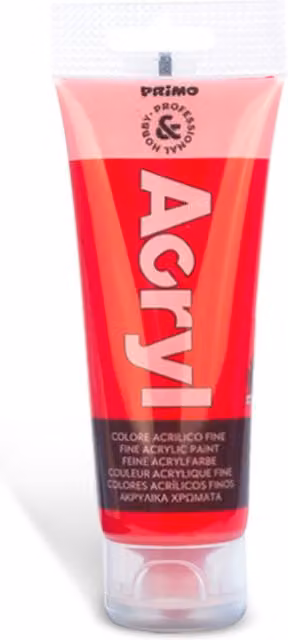 Professional Hobby Vermillion Red Acrylic Paint, 75ml Tube