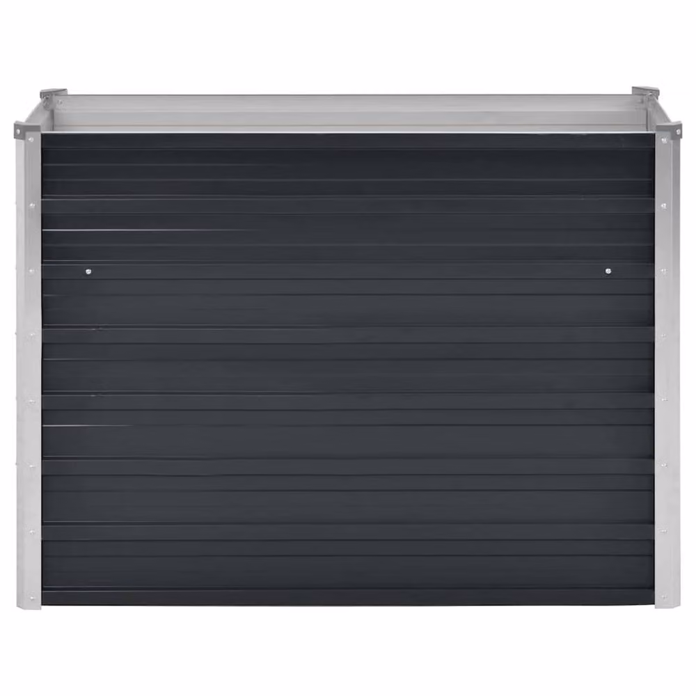 Berkfield Home Garden Anthracite Galvanised Steel Raised Bed, Black, W/D/H: 100 x 40 x 77 cm – 3