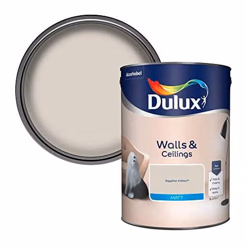 Dulux Egyptian Cotton Matt Emulsion Paint, Beige, 5L