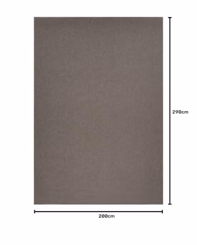 Desire Rugs Modern Hand Tufted Plain Area Rug in Beige, W: 200 cm, D: 290 cm – 4