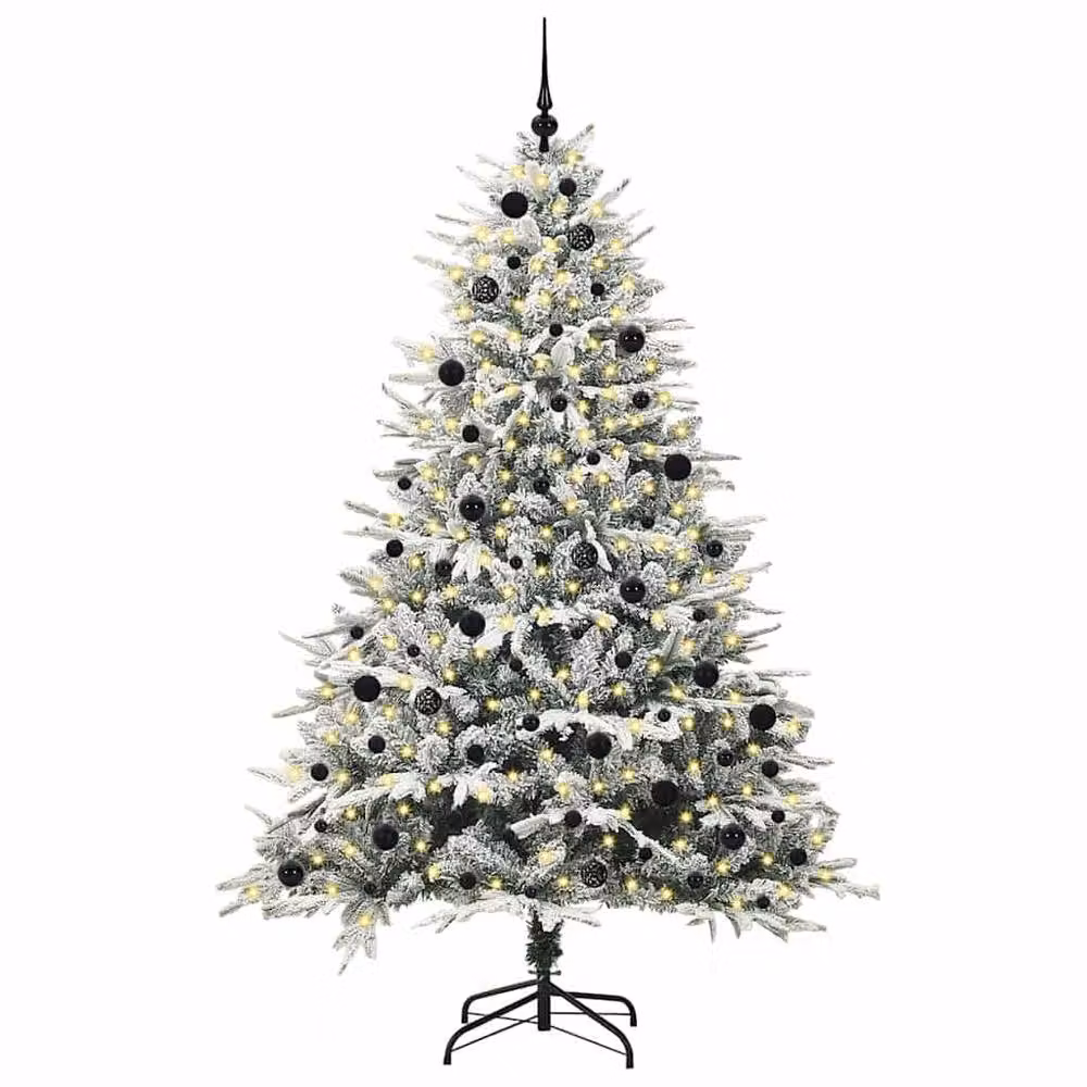Berkfield Home Artificial Pre-lit Christmas Tree with Ball Set, Green, Height: 240 cm – 3