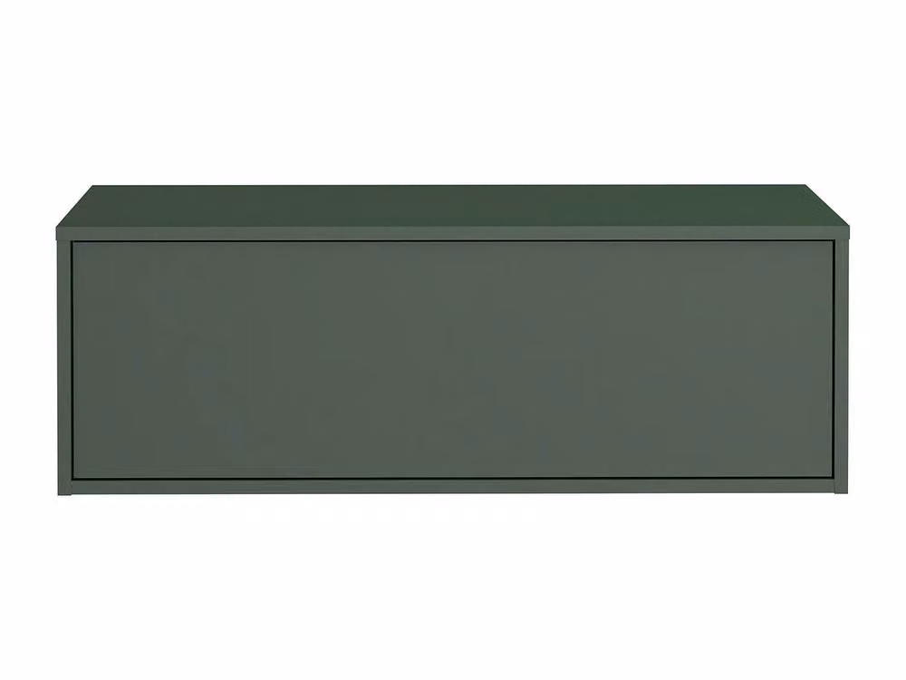 Vente-unique TEANA II Wall-Mounted Vanity Unit in Matt Green, W: 94 cm, D: 47 cm, H: 32 cm – 2