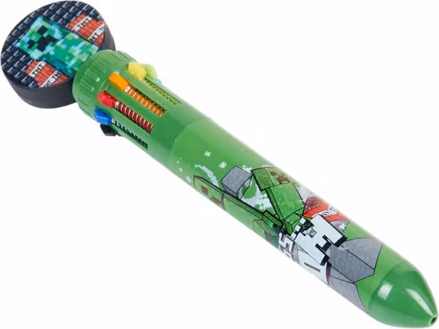 Minecraft Multicolour Plastic Pen in Green