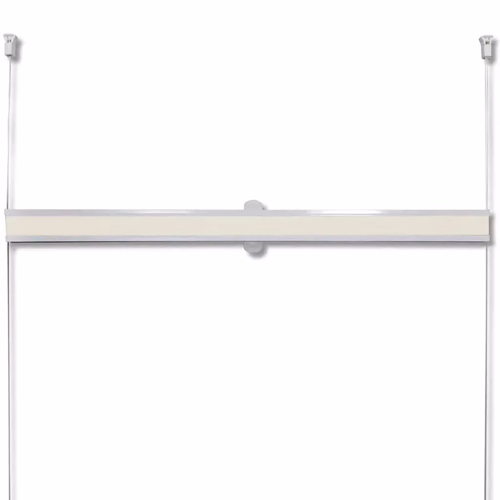 Berkfield Home Single Pleat Plisse Blind in Beige, W: 90 cm, H: 100 cm – 2