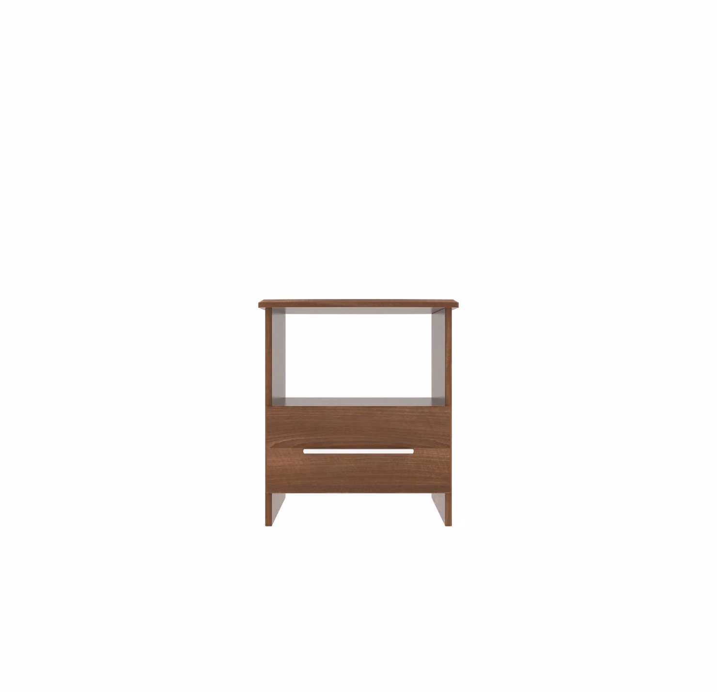 Ready Assembled 2 U Carlton Bottom Drawer Lamp Table in Walnut Brown – 2