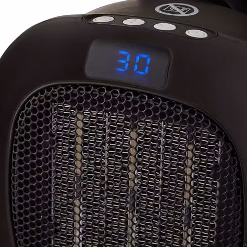 Swan 700W Plug-In Fan Heater with Timer and Overheat Protection, Black – 2