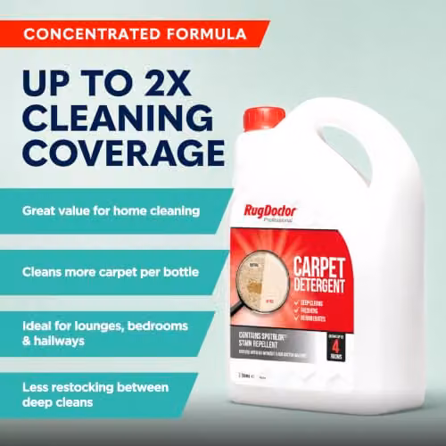 Rug Doctor Carpet Detergent with SpotBlok, 2 l 4-in-1 Cleaning Solution – 3