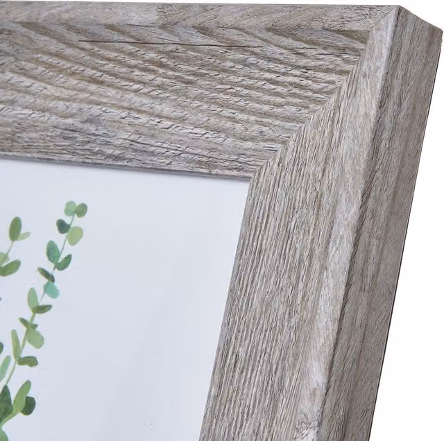 KDMK Rustic Single Rectangular Wood Photo Frame in Grey Washed, 8x10