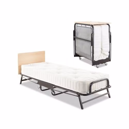JAY-BE Crown Premier Single Folding Bed with Spring Mattress, W/D/H: 90 x 190 x 30 cm