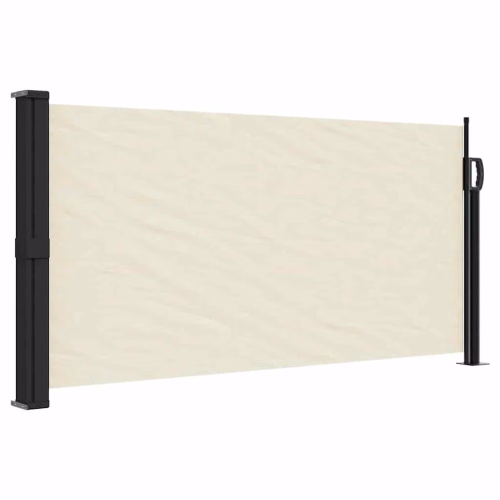 Berkfield Home Retractable Side Awning in Beige Polyester, W/H: 500 x 100 cm – 2
