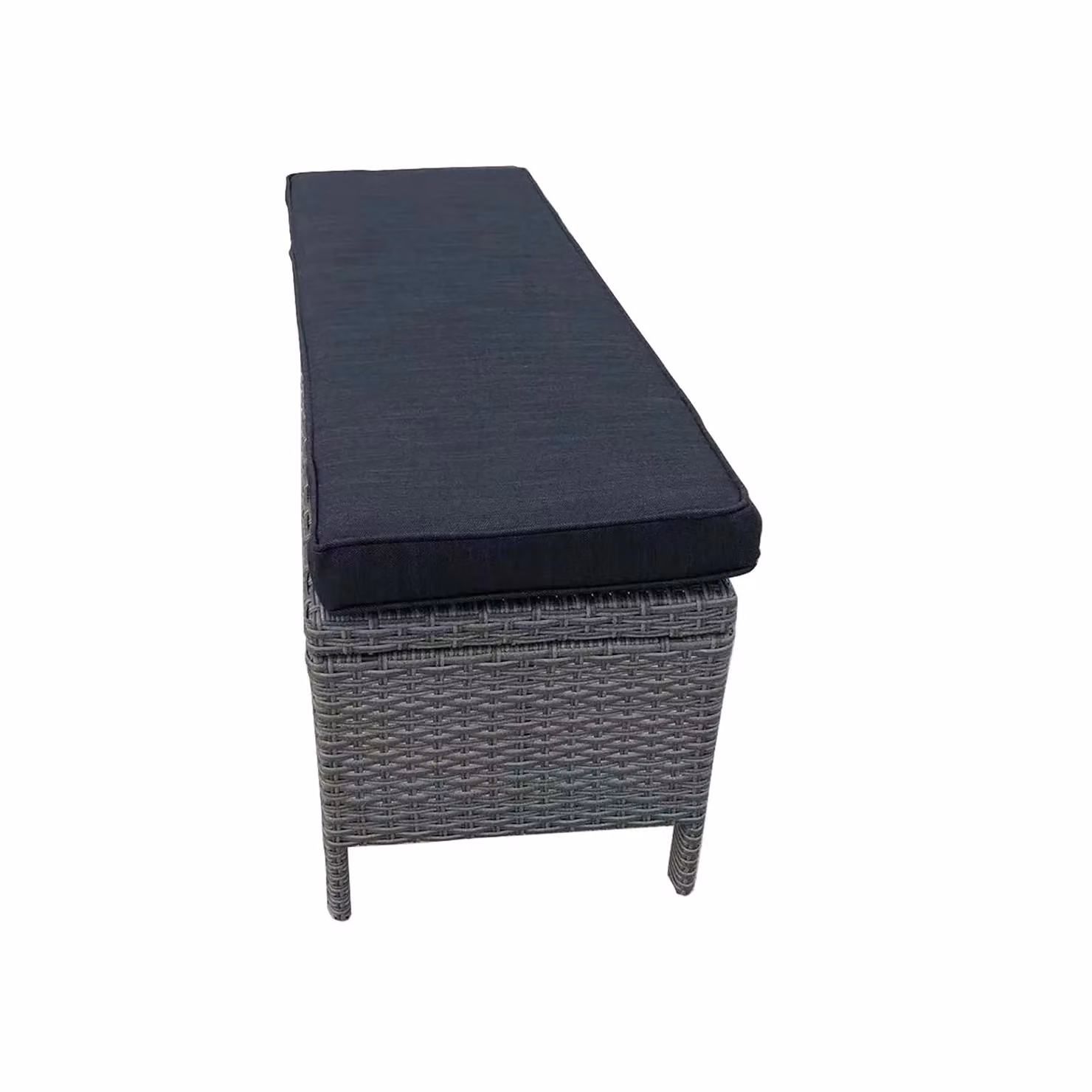 FURNITURE ONE Modern Rattan Garden Patio Bench Seat in Mid Grey – 2
