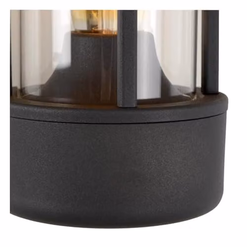 Lucide Lori Modern Outdoor Wall Light with Dusk Sensor, Black or Anthracite, Diameter: 12 cm – 3