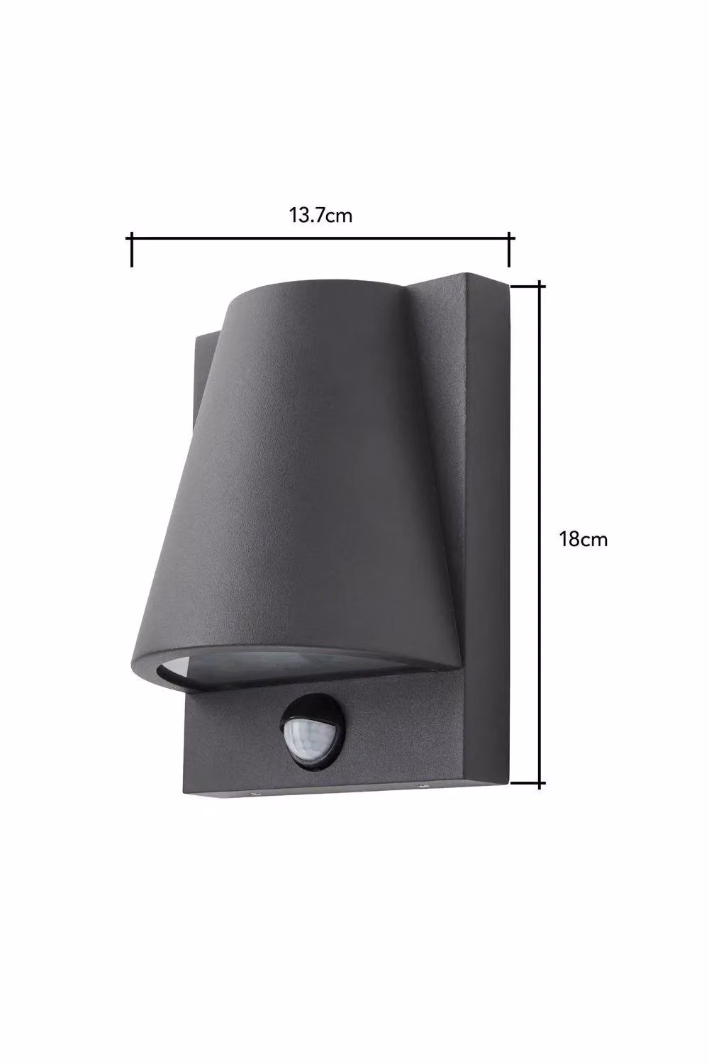BHS Lighting Wilbur Modern Grey Outdoor Wall Light with Motion Sensor – 4