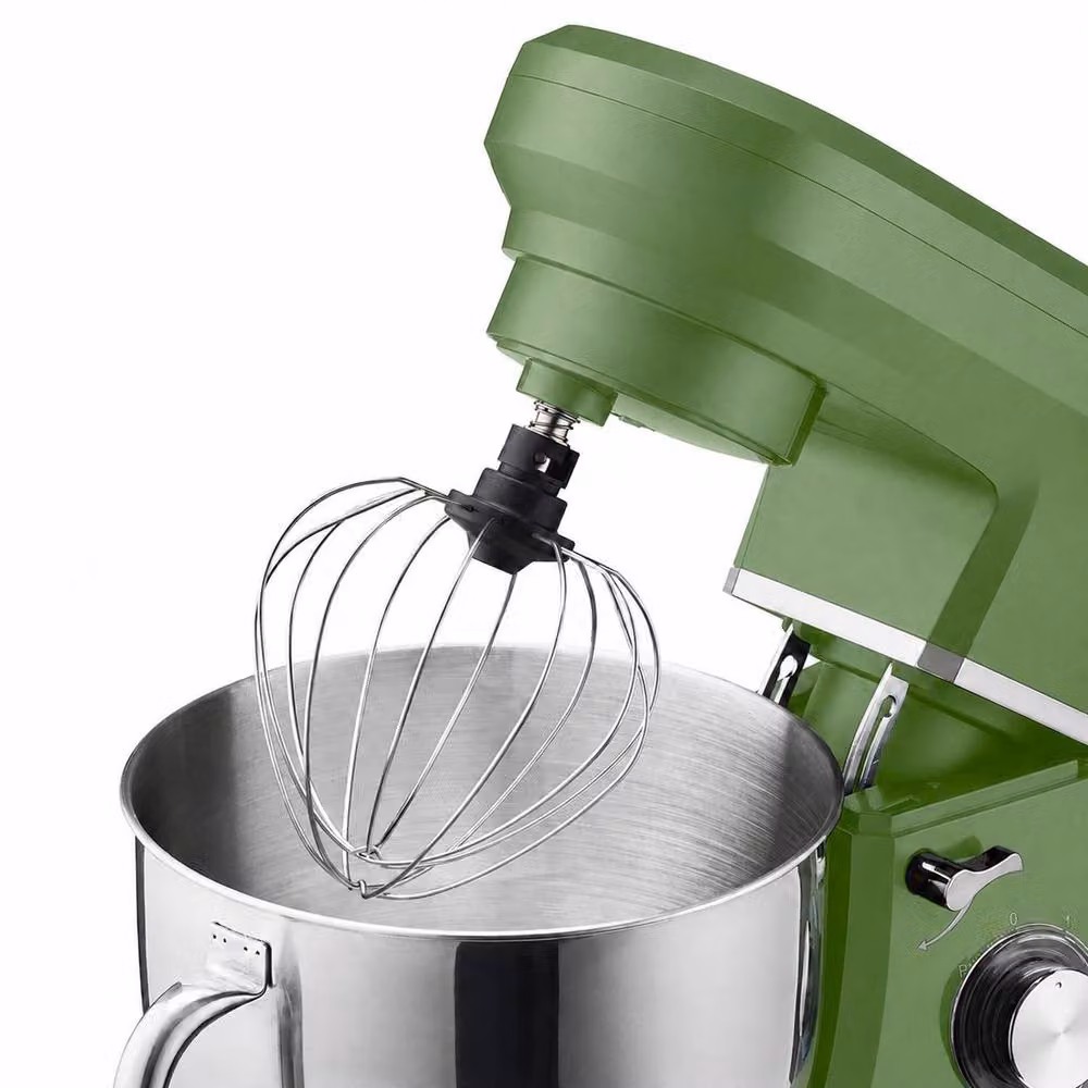 Cooks Professional Stand Mixer with 1200W Motor, 6 Speeds, Pulse Function and 7L Mixing Bowl in Green – 4