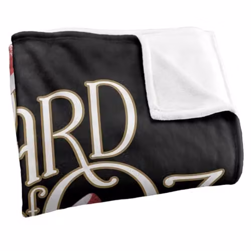 Warner Bros. The Wizard Of Oz Classic Logo Super Soft Silky Touch Fleece Throw Blanket, Multicolour, W: 152 cm, D: 127 cm – 2