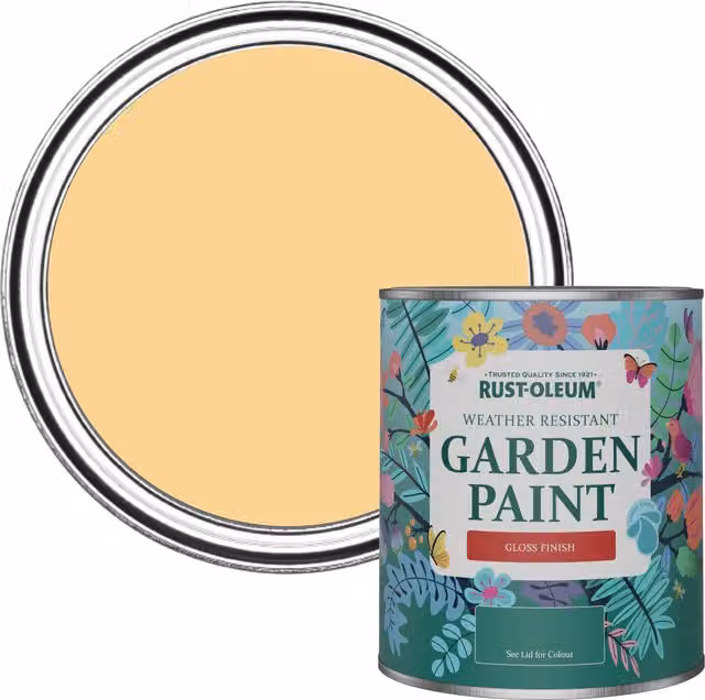 Rust-Oleum Garden Paint in Gloss Finish, Yellow, 0.75 l