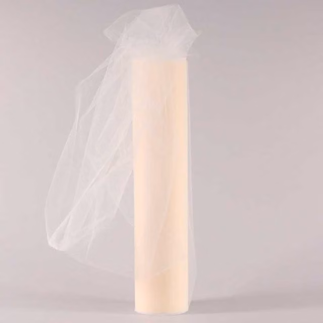 KDMD Plain Beige and Brown Tulle Roll Decorative Textile Ornaments