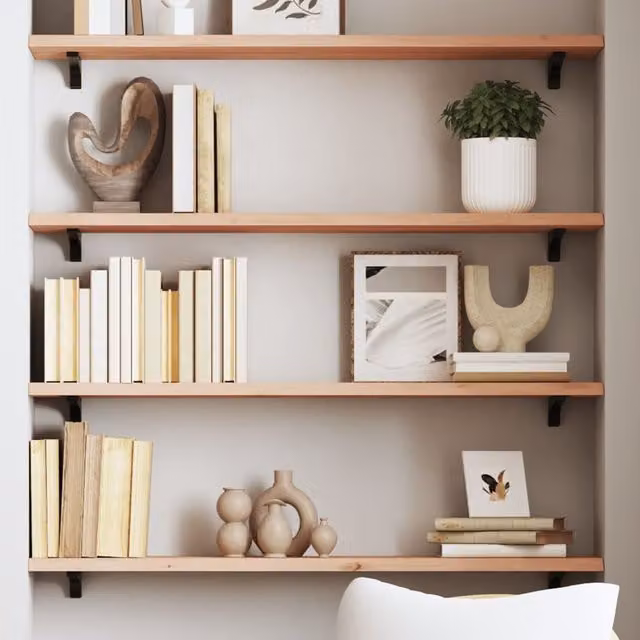Berkfield Home Wall Mounted Rustic Oak Shelf, Brown, W/D/H: 100 x 20 x 2 cm